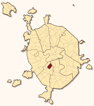карта расположения района Академический